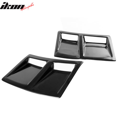 Fits 15-21 Subaru WRX & STI 2PCS Rear Bumper Side Fender Vent Unpainted Black