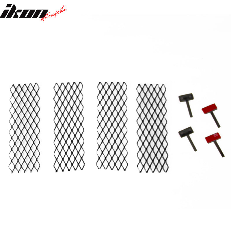 Fits 15-21 Subaru WRX & STI 2PCS Rear Bumper Side Fender Vent Unpainted Black