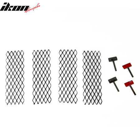 Fits 15-21 Subaru WRX & STI 2PCS Rear Bumper Side Fender Vent Unpainted Black