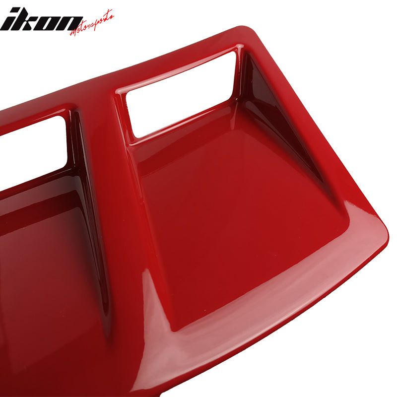 Fits 15-21 Subaru WRX STI Style Rear Bumper Side Fender Vent Painted #C7P Red