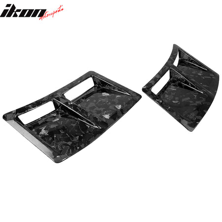 Fits 15-21 Subaru WRX STI Style Rear Bumper Side Fender Vent Forged Carbon Fiber