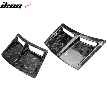 Fits 15-21 Subaru WRX STI Style Rear Bumper Side Fender Vent Forged Carbon Fiber