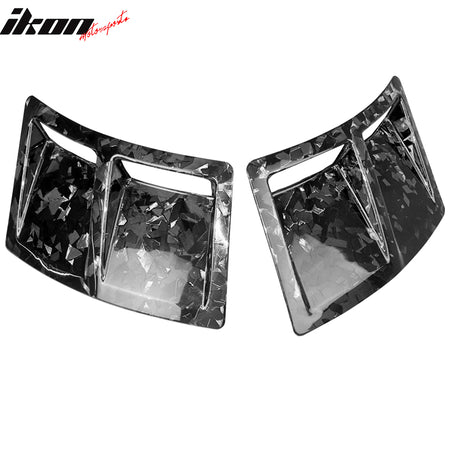 Fits 15-21 Subaru WRX STI Style Rear Bumper Side Fender Vent Forged Carbon Fiber