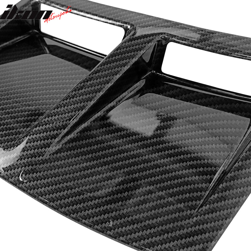 Fits 15-21 Subaru WRX STI Style Carbon Fiber Print Rear Bumper Side Fender Vent