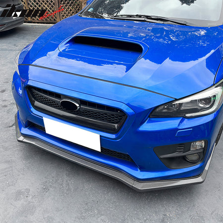 For 15-21 Subaru WRX STI CS2 Front Bumper Lip Chin Spoiler PP Carbon Fiber Print
