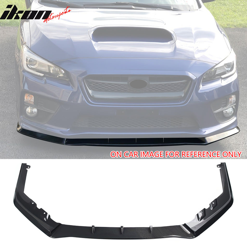 2015-2021 Subaru WRX STI MPX Carbon Fiber Print Front Bumper Lip PP
