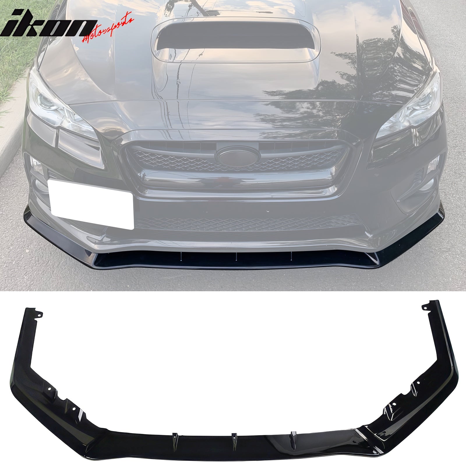 Fits 15-21 Subaru WRX STI MPX Style Front Bumper Lip Chin Spoiler