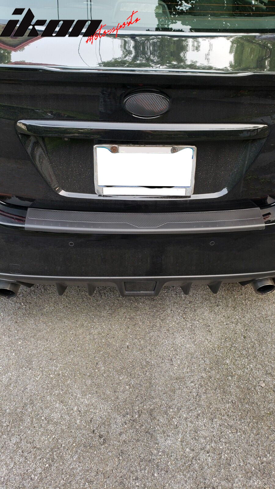 Fits 15-21 Subaru WRX STI 4th Rear Bumper Cover Protector Step Plate Pad Guard