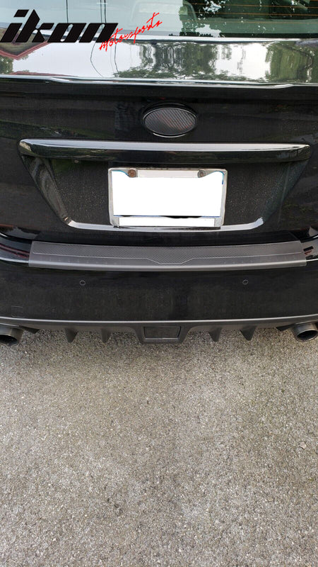 Fits 15-21 Subaru WRX STI 4th Rear Bumper Cover Protector Step Plate Pad Guard