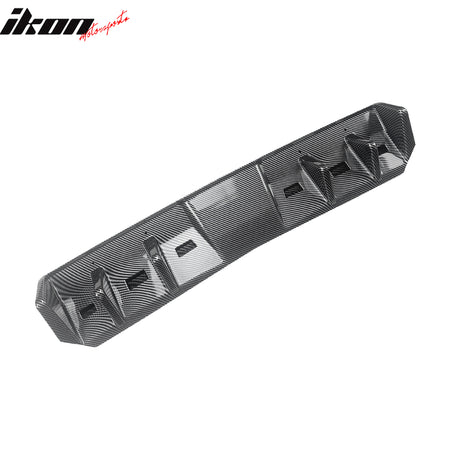 Fits 15-21 Subaru WRX HT Style 4-Fin Rear Bumper Diffuser ABS Carbon Fiber Print