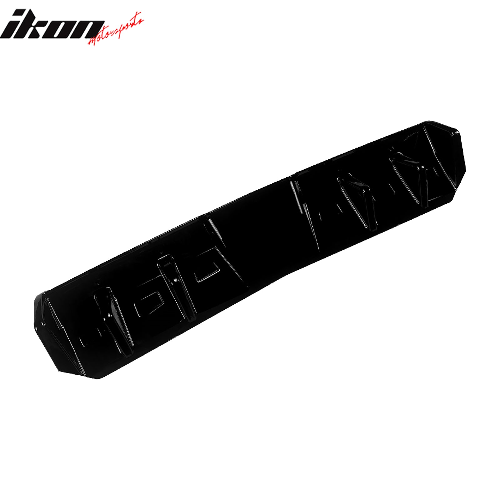 Fits 15-21 Subaru WRX HT Style Rear Bumper Diffuser Lip W/ 4-Fin ABS Gloss Black