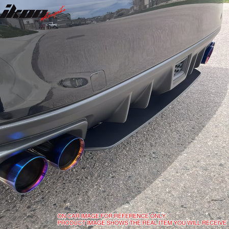 Fits 15-21 Subaru WRX & STI Style Rear Bumper Lip Diffuser Apron Gloss Black