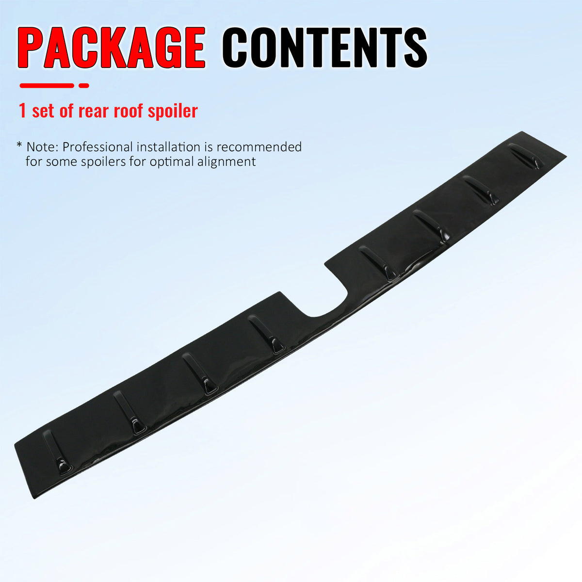Fits 15-21 Subaru WRX STI & 12-16 Impreza OE Style Roof Spoiler Gloss Black PP