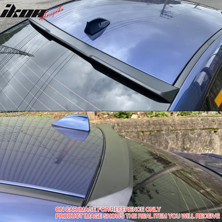 Fits 15-21 Subaru WRX STI X Style Rear Roof Spoiler Painted #D4S Crystal Black