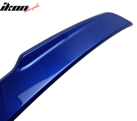 Fits 15-21 Subaru WRX STI X Style Rear Roof Spoiler Wing Painted #K7X Wr Blue