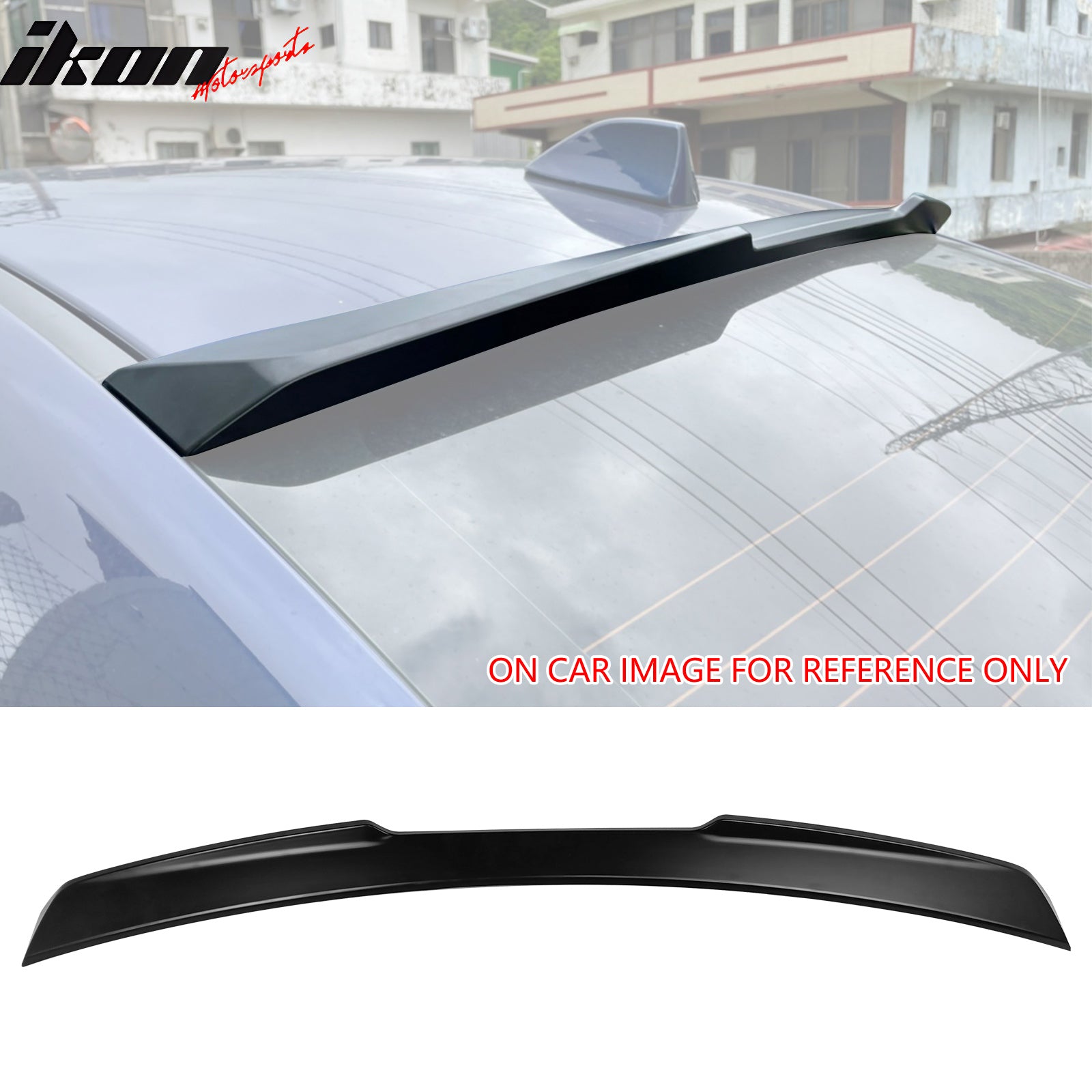 Fits 15-21 Subaru WRX STI X Style Matte Black Rear Window Roof Spoiler ...
