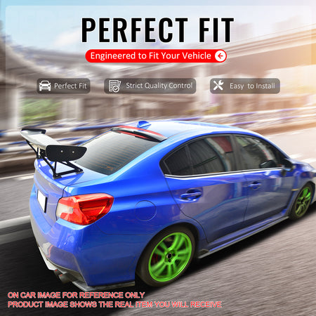 IKON MOTORSPORTS, Rear Window Roof Spoiler Compatible with 2015-2021 Subaru WRX/WRX STI, STI Style Painted Pearl White ABS Plastic Top Roofline Windshield Visor Spoiler Wing