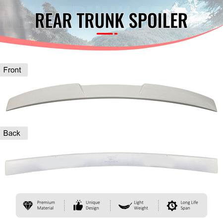 Fits 15-21 Subaru WRX STI Style Rear Roof Window Lip Spoiler Painted Pearl White