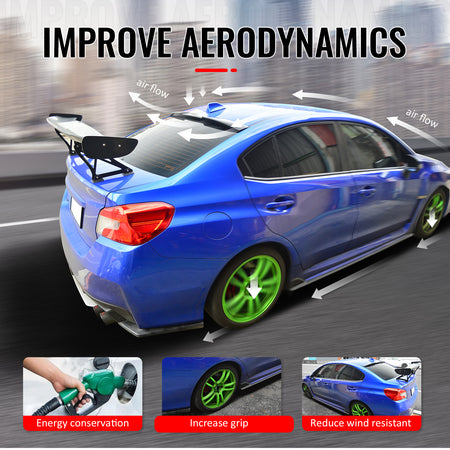 Fits 15-21 Subaru WRX STI Style Rear Roof Window Lip Spoiler Painted Pearl White