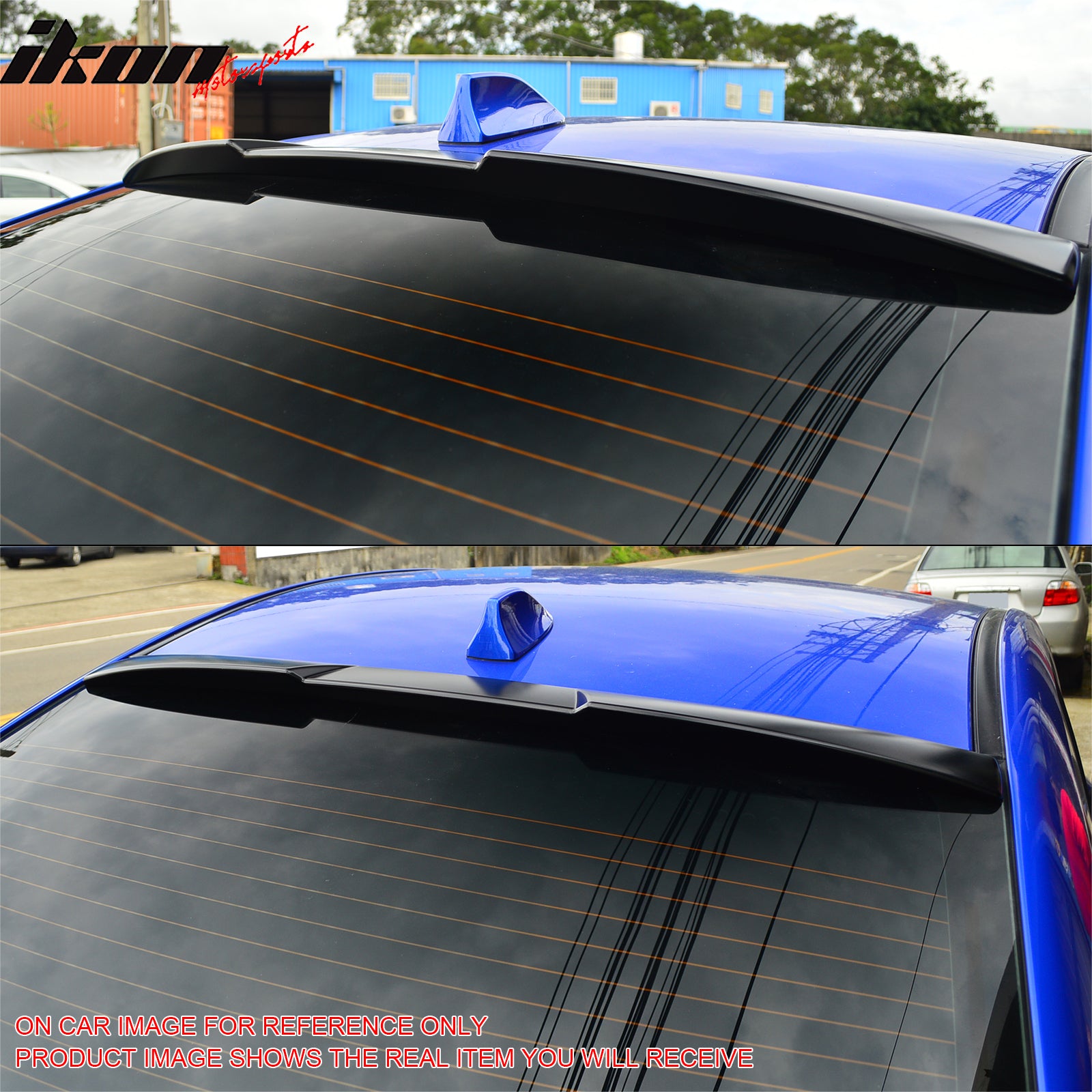 Fits 15-21 Subaru WRX STI Style Rear Roof Window Lip Spoiler Painted Pearl White
