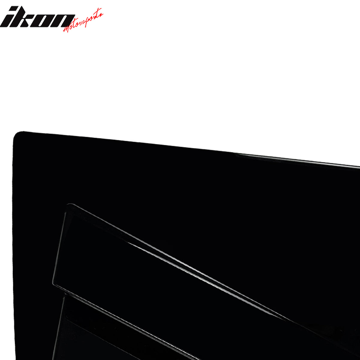 Fits 15-21 Subaru WRX IKON Style Side Window Louvers Vent Covers Gloss Black ABS