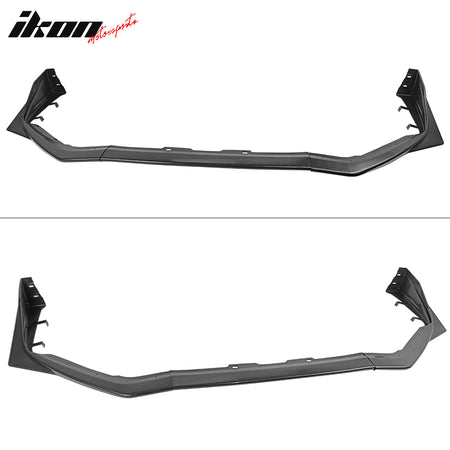 IKON MOTORSPORTS, Front Bumper Lip Compatible With 2015-2021 Subaru WRX & WRX STI, Unpainted S208 Style PP Polypropylene Front Lip Splitter Chin Spoiler 3PC