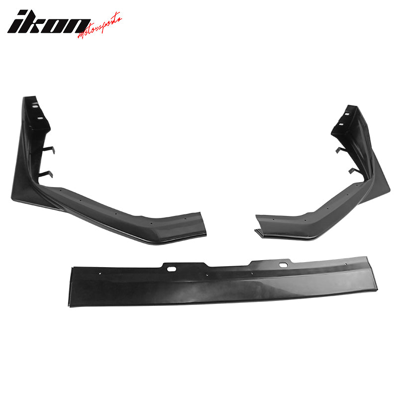 Fits 15-21 Subaru WRX STI S208 Style Front Bumper Lip Spoiler Unpainted PP 3PCS