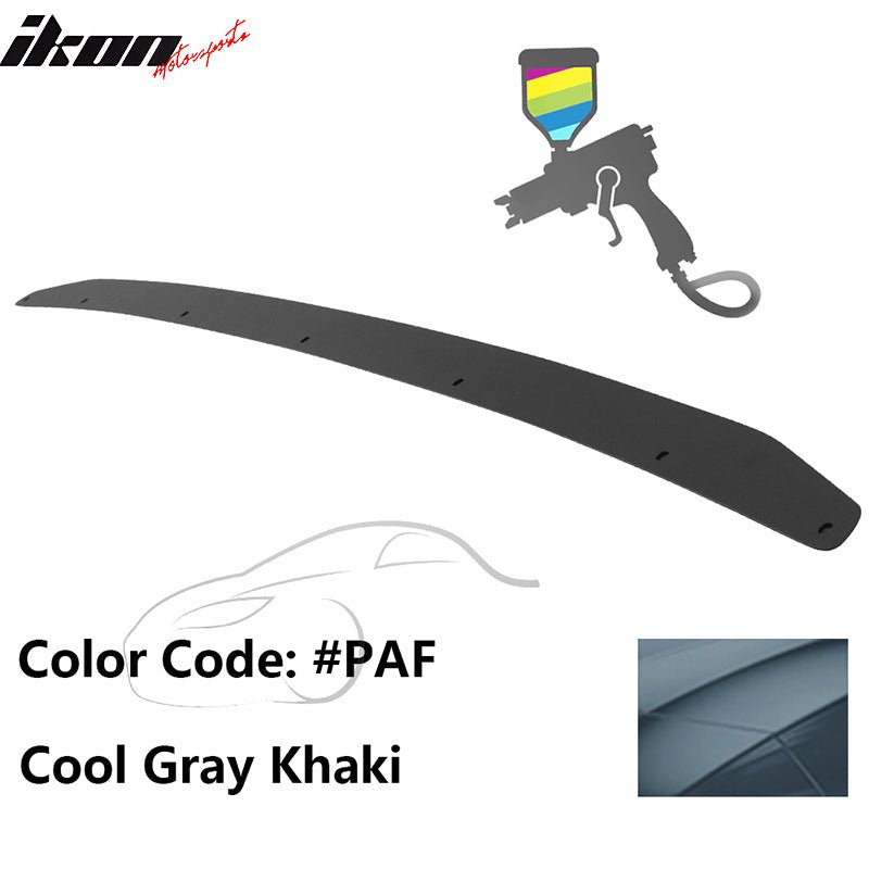 2015 - 2021 Subaru WRX Trunk Rear Spoiler Gurney Flap AluminumPainted PAF Cool Gray KhakiIkon Motorsports