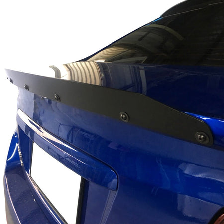2015 - 2021 Subaru WRX Trunk Rear Spoiler Gurney Flap AluminumPainted WCH Sapphire Blue PearlIkon Motorsports