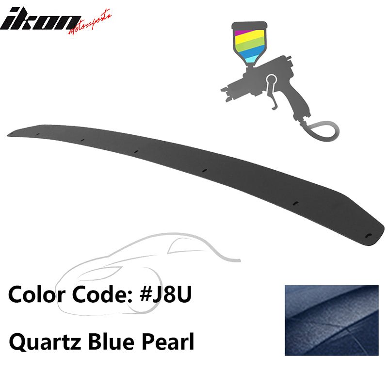 2015 - 2021 Subaru WRX Trunk Rear Spoiler Gurney Flap AluminumPainted J8U Quartz Blue PearlIkon Motorsports