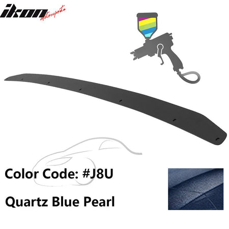 2015 - 2021 Subaru WRX Trunk Rear Spoiler Gurney Flap AluminumPainted J8U Quartz Blue PearlIkon Motorsports