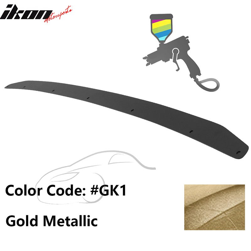 2015 - 2021 Subaru WRX Trunk Rear Spoiler Gurney Flap AluminumPainted GK1 Gold MetallicIkon Motorsports