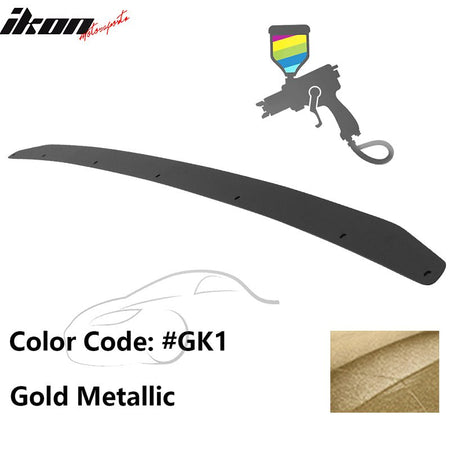 2015 - 2021 Subaru WRX Trunk Rear Spoiler Gurney Flap AluminumPainted GK1 Gold MetallicIkon Motorsports