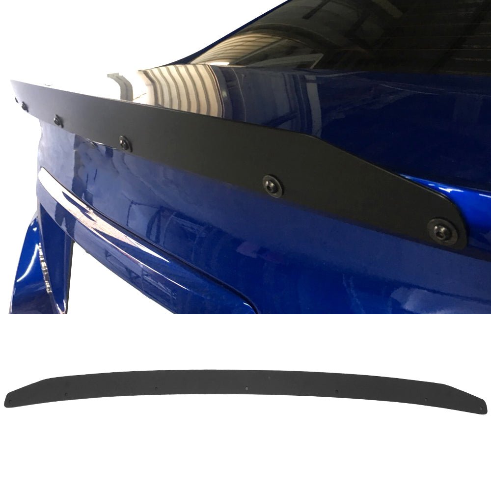 2015 - 2021 Subaru WRX Trunk Rear Spoiler Gurney Flap AluminumPainted WCH Sapphire Blue PearlIkon Motorsports