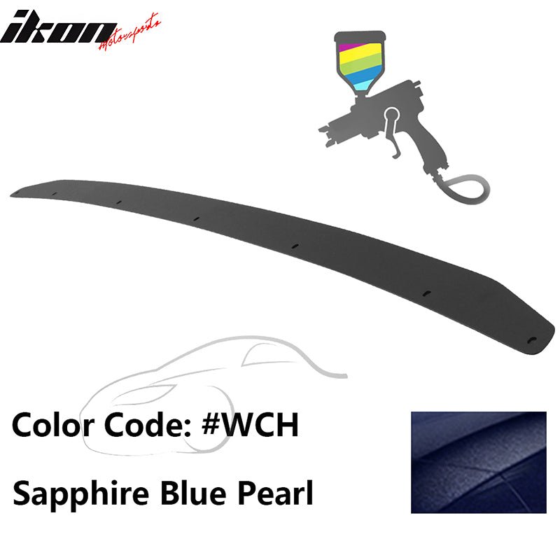 2015 - 2021 Subaru WRX Trunk Rear Spoiler Gurney Flap AluminumPainted WCH Sapphire Blue PearlIkon Motorsports