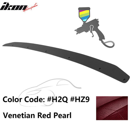 2015 - 2021 Subaru WRX Trunk Rear Spoiler Gurney Flap AluminumPainted H2Q Venetian Red PearlIkon Motorsports