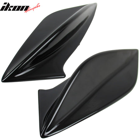 Fits 15-21 Subaru WRX & STI DTO Style Gloss Black Trunk Spoiler Side Fins Add on