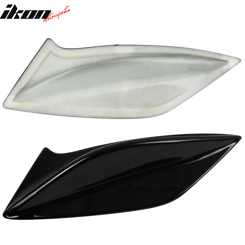 Fits 15-21 Subaru WRX & STI DTO Style Gloss Black Trunk Spoiler Side Fins Add on