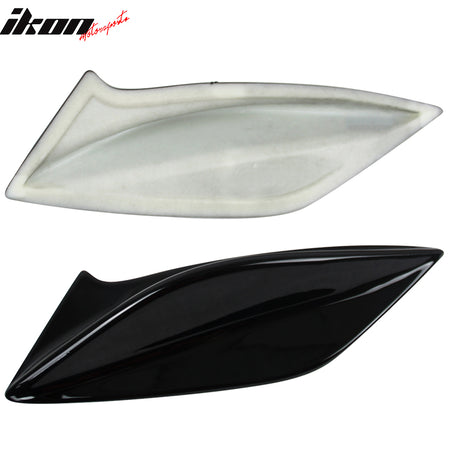 Fits 15-21 Subaru WRX & STI DTO Style Gloss Black Trunk Spoiler Side Fins Add on