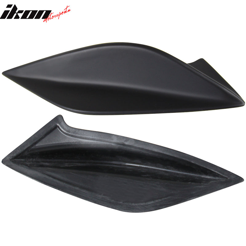 Fits 15-21 Subaru WRX & STI DTO Style Matte Black Trunk Spoiler Side Fins Add on