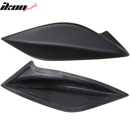 Fits 15-21 Subaru WRX & STI DTO Style Matte Black Trunk Spoiler Side Fins Add on
