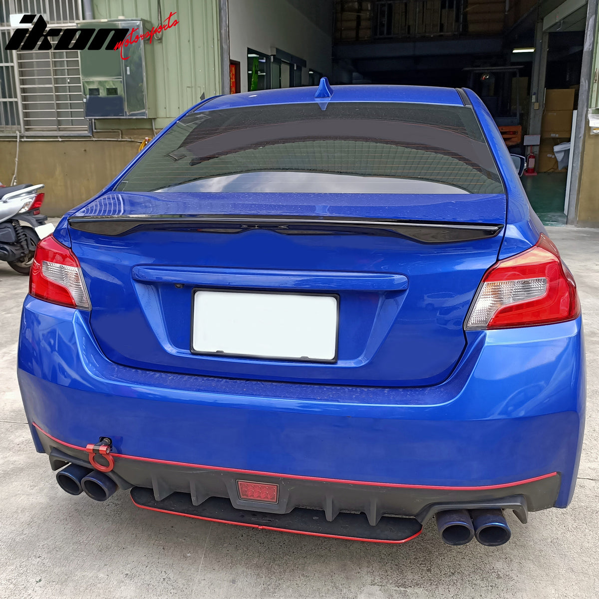 Fits 12-16 Subaru Impreza 15-21 WRX STI D2 Style Rear Trunk Spoiler Gloss Black