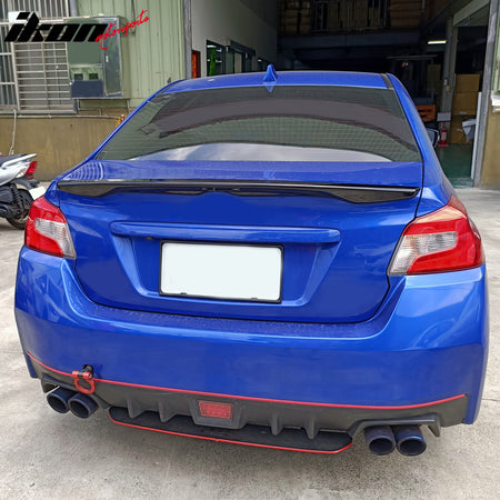 Fits 12-16 Subaru Impreza 15-21 WRX STI D2 Style Rear Trunk Spoiler Gloss Black