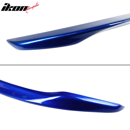 Fits 12-16 Subaru Impreza 15-21 WRX STI D2 Style Trunk Spoiler Painted #K7X Blue