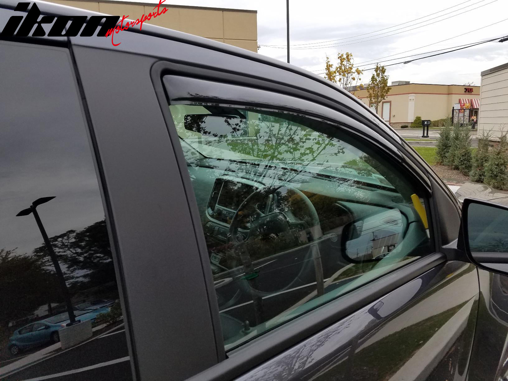 Fits 15-22 Chevy Colorado GMC Canyon Extended Cab Window Visors Guard In-Channel