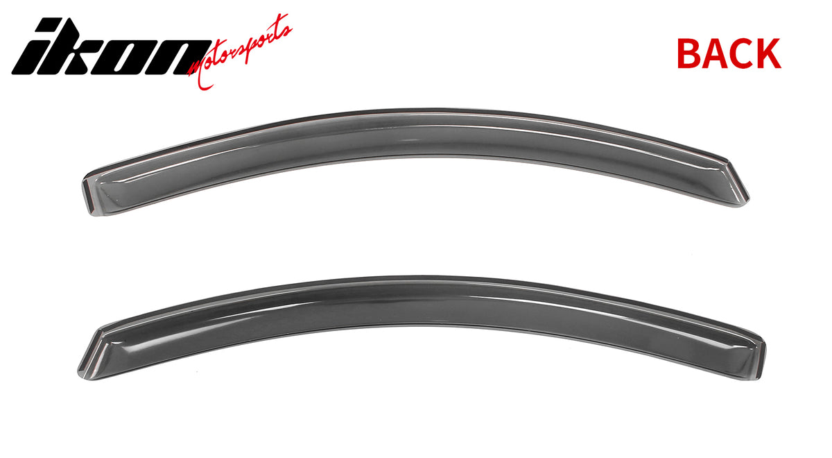 Fits 15-22 Chevy Colorado GMC Canyon Extended Cab Window Visors Guard In-Channel