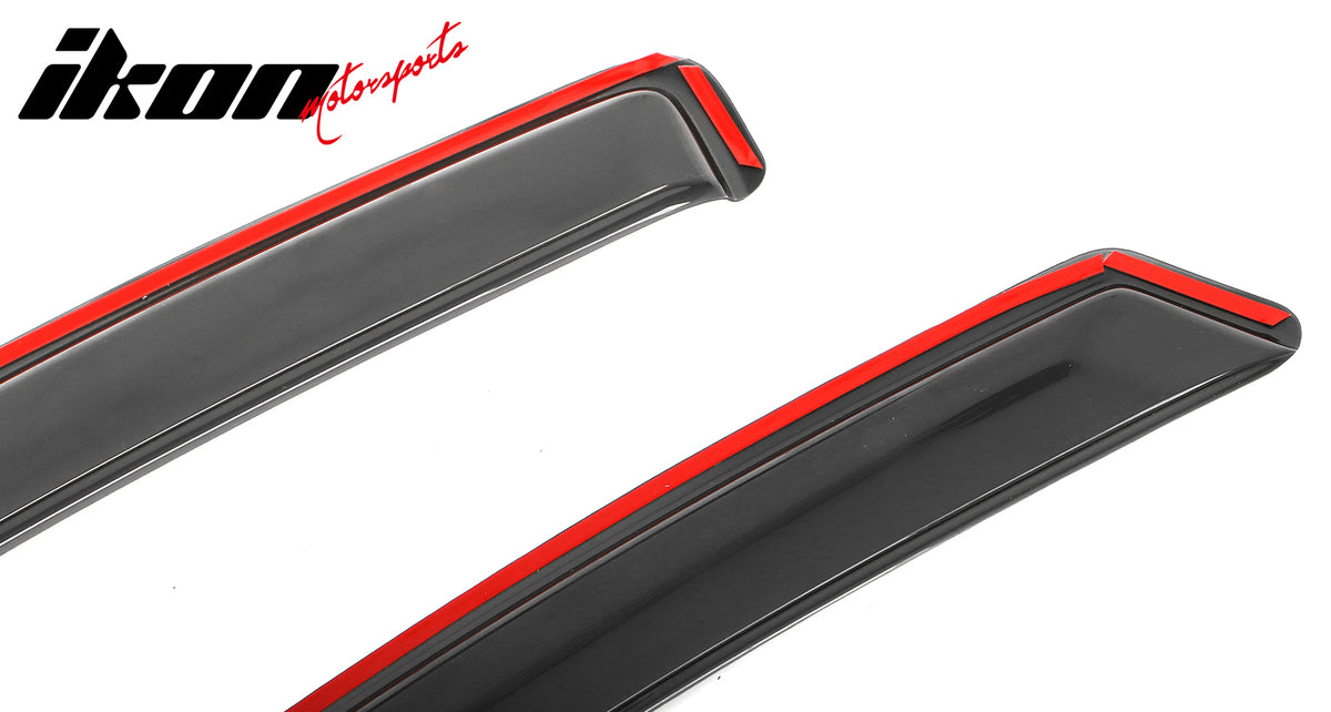 Fits 15-22 Chevy Colorado GMC Canyon Extended Cab Window Visors Guard In-Channel