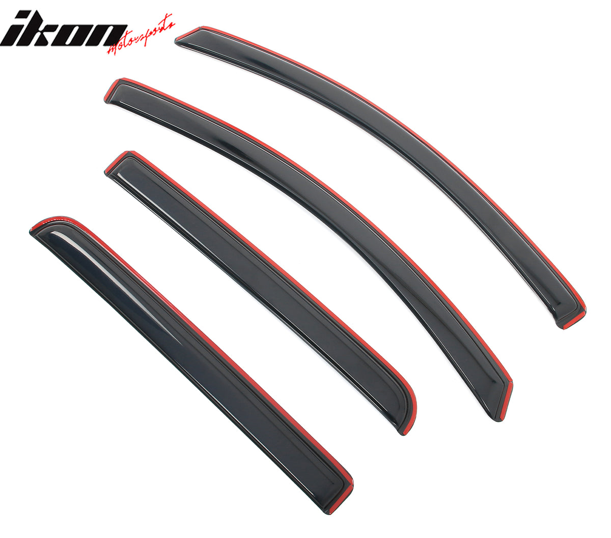 Fits 15-22 Chevy Colorado GMC Canyon Crew Cab Window Visors Deflector In-Channel