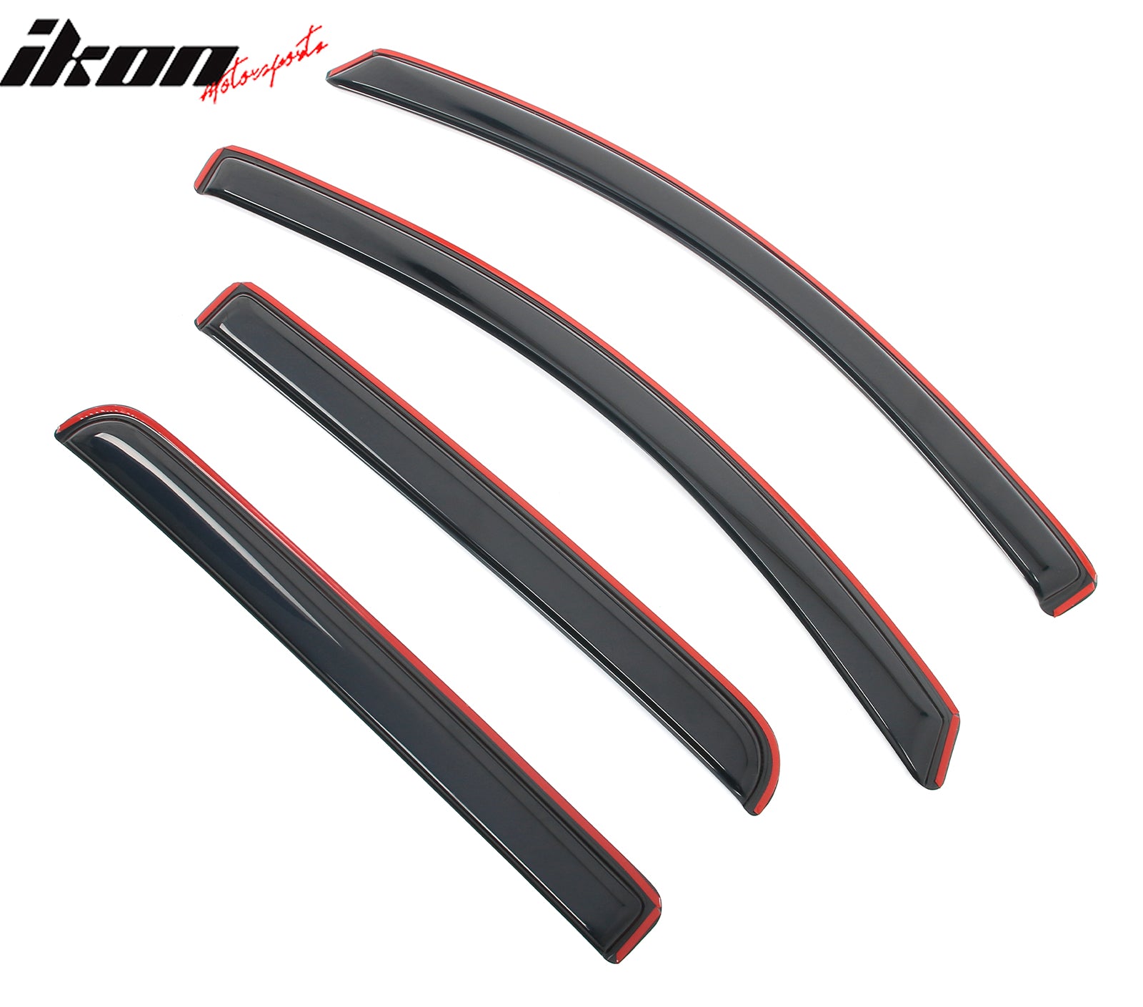 Fits 15-22 Chevy Colorado GMC Canyon Crew Cab Window Visors Deflector In-Channel