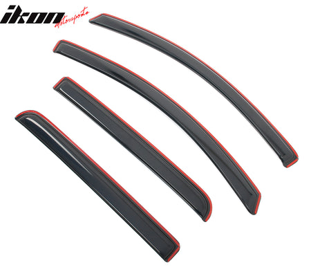 Fits 15-22 Chevy Colorado GMC Canyon Crew Cab Window Visors Deflector In-Channel